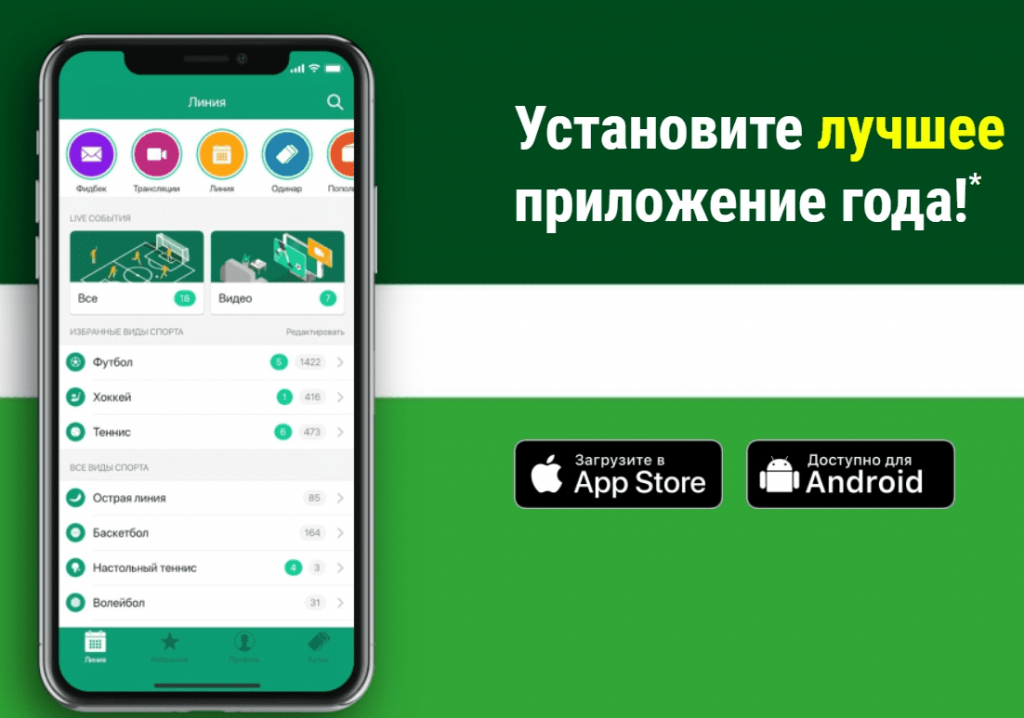 Мобильные версии Liga Stavok